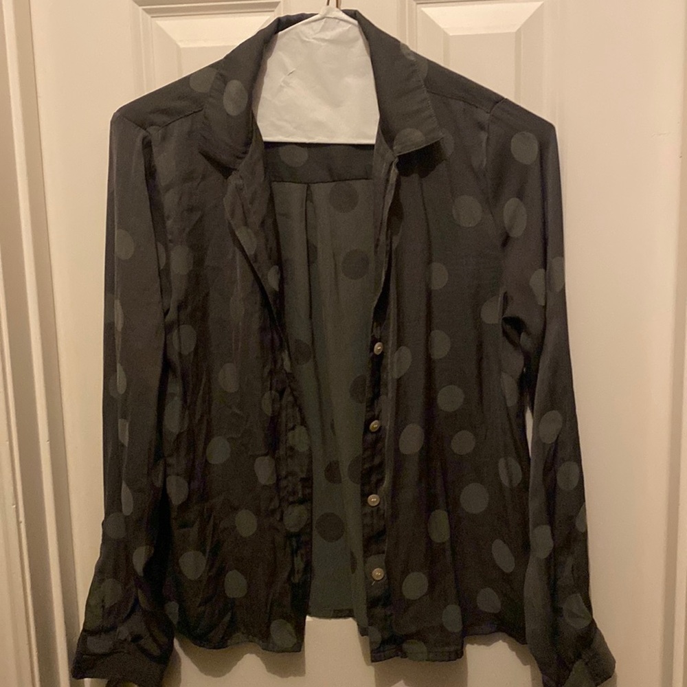 Madewell Polka dot shirt in Olive